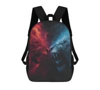 sinyumoney Red Vs Blue Lions Epic Face-off Mochila Escolar De Moda, Mochila Para Material Escolar, Mochila Impermeable Informal Para Hombres/mujeres 17inch