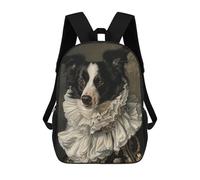 sinyumoney Regal Dog Portrait Mochilas Infantiles Impresas En 3D De 17 Pulgadas. Mochila Escolar Informal Impresa En 3D Para Niños De Primaria Y Secundaria.