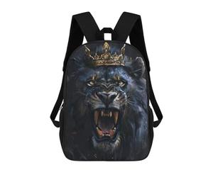 sinyumoney Regal Lion King Mochila Escolar, Mochila Informal, Mochila De Día, Mochila Escolar, Mochila De Trabajo, Mochila De Viaje Para Adolescentes, Niñas, Niños, Mujeres Y Hombres 17inch