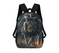 sinyumoney Regal Lion with Unique Mane Mochilas Escolares Mochila Escolar Ligera Mochila De Día Mochila Escolar Para La Universidad Para Niños/Niñas/Adolescentes 17inch