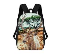 sinyumoney Reindeer 17inch Mochila Escolar Impresa En 3D Para Niños, Mochila Escolar Informal De Moda, Mochilas De Viaje Para Niños Y Estudiantes.