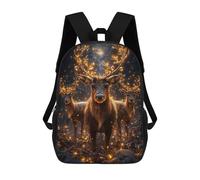 sinyumoney Reindeer Christmas Lights Mochila Escolar Infantil Impresa En 3D Para Niños, Mochilas De Viaje, Bolsas Para Libros, Mochila Escolar Infantil 17inch