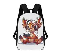 sinyumoney Reindeer Gaming Gift Mochilas Infantiles Impresas En 3D De 17 Pulgadas. Mochila Escolar Informal Impresa En 3D Para Niños De Primaria Y Secundaria.