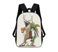 sinyumoney Reindeer Using Toilet Mochilas Impresas En 3D Para Niños, Mochila Escolar, Mochila Informal Para Exteriores, Mochila Informal De Moda Para Niños, Lindas Bolsas De Viaje 17inch
