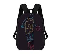 sinyumoney Retro Basketball Player Mochila Con Bolsillo Mochilas Impresas En 3D, Mochilas De Viaje, Mochilas Para Libros, Mochila Escolar Para Niños 17inch