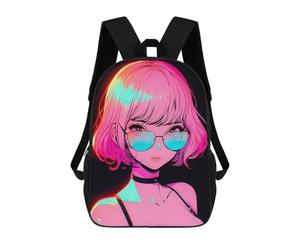 sinyumoney Retro Beautiful Anime Girl Mochila De Viaje Para La Universidad, Mochilas Para El Campus, Viajes Al Aire Libre Y Deportes 17inch