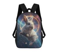 Sinyumoney Retro Car 16 mochila escolar impresa en 3D para niños y niñas mochila portátil para niños y niñas, Bunny Sky, 17"