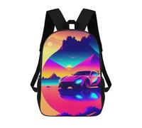 sinyumoney Retro Car 18 Mochilas Escolares Impresas En 3D, Mochila Escolar Informal Para Niños, Mochila Escolar De Moda Para Estudiantes De Secundaria 17inch