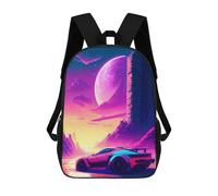 sinyumoney Retro Car 2 Mochila Escolar Impresa En 3D Para Niños Y Niñas, Mochila Para Portátil Para Niños/estudiantes/adultos 17inch