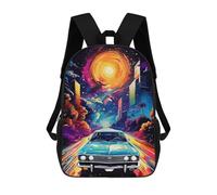 sinyumoney Retro Car Mochila De Peluche Con Dibujos Animados, Mochila 3D Para Niños, Bolsa Escolar, Idea De Regalo De Cumpleaños Para Niños Y Niñas 17inch