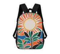 sinyumoney Retro Cut Outs Nature Mochila Escolar De 17 Pulgadas Impresa En 3D Mochilas Infantiles Mochila Genial Impresa En 3D Para Niños De Primaria Y Secundaria