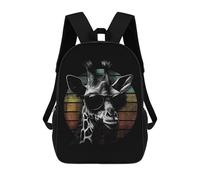 sinyumoney Retro Girrafe Mochila Escolar Infantil Impresa En 3D Para Niños, Mochilas De Viaje, Bolsas Para Libros Para Niños Estudiantes De Primaria 17inch