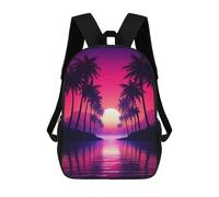 sinyumoney Retro Neon Dreams Mochila Para Niños, Adolescentes Y Estudiantes, Mochilas Para Niñas, Mochilas Para Niños Pequeños, Primaria Y Secundaria 17inch