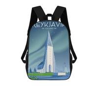 sinyumoney Reykjavik Iceland Travel Mochilas Mochilas Infantiles Mochila Escolar Mochila Escolar Infantil Impresa En 3D Mochilas De Viaje De Moda Para Niños De Primaria Y Secundaria 17inch