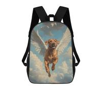 sinyumoney Rhodesian Ridgeback Angel Majestic Pet Tribute Dog with Wings Mochila Escolar Resistente Al Agua Para Computadora, Ideal Para Campus, Actividades Al Aire Libre, Viajes Y Deportes 17inch