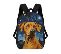 sinyumoney Rhodesian Ridgeback Mochila Escolar Infantil Impresa En 3D 17inch Mochilas Escolares Para Niños, Estilo Casual Y Moderno, Mochilas De Viaje De Alta Capacidad