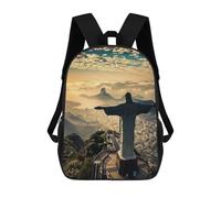sinyumoney Rio De Janeiro Brazil Mochilas Infantiles Impresas En 3D Para Niños. Mochilas De Viaje De Moda Para Niños. Mochila Escolar Para Estudiantes De Primaria Y Secundaria.