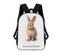 sinyumoney Riverine Rabbit Safari Mochila Escolar Para Niñas Y Niños, Mochilas De Gran Capacidad, Mochilas Ligeras Para Niños Y Estudiantes 17inch