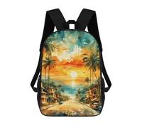 sinyumoney Road to Paradise Mochila Escolar/de Trabajo/para Portátil Para Hombres, Mujeres Y Adolescentes 17inch