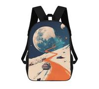 sinyumoney Road To The Space Mochilas Escolares Impresas En 3D, Mochila Escolar Informal Para Niños, Mochila Escolar De Moda Para Estudiantes De Secundaria 17inch