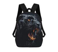 sinyumoney Roaring Black Panther Mochila Para Niños, Adolescentes Y Estudiantes, Mochilas Para Niñas, Mochilas Para Niños Pequeños, Primaria Y Secundaria 17inch