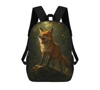sinyumoney Roaring Fox in Forest Mochilas Escolares Ligeras Para Aeropuerto, Estudiantes Universitarios, Mochila Para La Escuela/trabajo/viajes 17inch