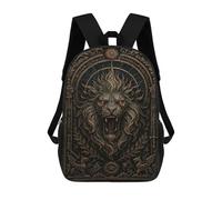 sinyumoney Roaring Lion Head - Gothic Demon Beast Poster Mochila Escolar Para Ordenador Portátil Para La Escuela/trabajo/viajes: Perfecta Para Viajes, Trabajo Y Uso Diario 17inch