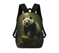 sinyumoney Roaring Panda in Jungle Mochila Escolar Impresa En 3D 17inch Mochilas De Moda Para Niños, Mochilas Escolares Para Niños De Primaria Y Secundaria