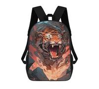 sinyumoney Roaring Tiger Attack Mochila Escolar Impresa En 3D 17inch Mochila Escolar Infantil Mochilas De Viaje Mochila Informal De Moda Para Niños Y Estudiantes