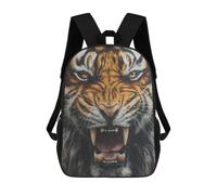 sinyumoney Roaring Tiger Illustration Mochila Escolar Infantil De 17 Pulgadas Con Estampado 3D De Películas De Anime Para Niños, Mochila De Viaje, Mochila Escolar Infantil