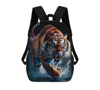 sinyumoney Roaring Tiger in Action Mochila Escolar Mochila Para Niños Impresa En 3D Mochilas Infantiles Para Niños Y Niñas Mochilas Escolares Mochilas De Viaje Para Niños 17inch