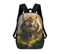 sinyumoney Roaring Tiger in Forest Mochilas Infantiles Impresas En 3D, Mochilas De Moda Informales, Mochilas De Viaje Bonitas, Mochilas Informales Para Exteriores Para Niños Y Niñas 17inch