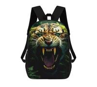 sinyumoney Roaring Tiger in Jungle-2 Mochilas Infantiles Mochila Escolar Mochila Impresa En 3D Para Niños Mochilas De Viaje Bolsas Para Libros Mochila Escolar Para Niños 17inch