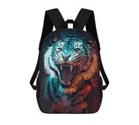 sinyumoney Roaring Tiger Mochila Escolar Impresa En 3D Para Niños 17inch Mochilas Para Niños Y Niñas, Mochilas Escolares Para Niños, Mochilas De Viaje