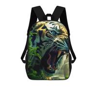 sinyumoney Roaring Tiger Portrait Mochila Escolar Mochila Para Niños Impresa En 3D Mochilas Infantiles Para Niños Y Niñas Mochilas Escolares Mochilas De Viaje Para Niños 17inch
