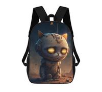sinyumoney Robotic Cat in Space Suit Mochila Escolar Para Niñas Mochila Impermeable Mochila Informal De Día Mochila Ligera Para Niño Y Niña Mochila Escolar 17inch