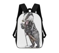 sinyumoney Rock N Badger Mochila Infantil Para Niñas, Mochila Escolar 3D, Mochila Para Niños Pequeños, Mochila Informal De Día, Mochila Escolar De Moda 17inch