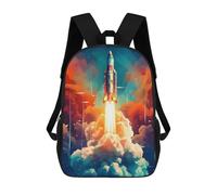 sinyumoney Rocket Launch Into Space -1 Mochila Infantil Para Niñas Y Niños, Mochila De Día, Escuela Primaria, Perfecta Para La Vuelta Al Cole O Educación Física, Regalos Y Viajes 17inch