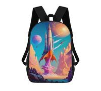 sinyumoney Rocket Launch Mochila Escolar Para Niñas 17inch Mochila Informal Ligera Para Niños Y Niñas, Ideal Para Estudiantes De Secundaria