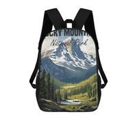sinyumoney Rocky Mountain National Park Mochila Escolar Infantil Impresa En 3D Para Niños, Mochilas De Viaje, Bolsas Para Libros Para Niños Estudiantes De Primaria 17inch