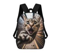 sinyumoney Rogue Cat on The Loose Mochila De Peluche Con Dibujos Animados, Mochila 3D Para Niños, Bolsa Escolar, Idea De Regalo De Cumpleaños Para Niños Y Niñas 17inch