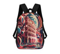 sinyumoney Rom Colosseum 2 Mochila Escolar Impresa En 3D Para Niños Y Niñas, Mochila Escolar, Mochila De Viaje Para Niños 17inch