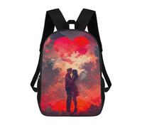 sinyumoney Romantic Love Story Artwork Mochila Escolar De 17 Pulgadas Impresa En 3D Mochilas Infantiles Mochila Genial Impresa En 3D Para Niños De Primaria Y Secundaria