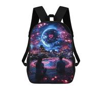 sinyumoney Romantic Night Under The Moon Mochila Escolar Infantil Impresa En 3D Para Niños, Mochila De Viaje De Alta Capacidad, Mochilas Para Libros De 17 Pulgadas Para Niños