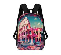 sinyumoney Rome Colesseum 1 Mochila Escolar, De Negocios, Resistente, Para Portátil, Para Camping, Aventuras Al Aire Libre Y Viajes Diarios 17inch