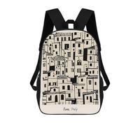 sinyumoney Rome Italy Travel Wall Art Mochila Escolar, De Trabajo, Para Portátil, Mochila - Perfecta Para Viajes, Trabajo Y Uso Diario 17inch