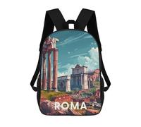sinyumoney Rome Roman Forum Mochilas Escolares Para Niños Y Niñas, Mochilas Deportivas Informales Para Primaria, Mochilas De Gran Capacidad Para Libros 17inch