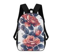 sinyumoney Roses And Butterfly Mochilas Para Niños Mochila Escolar De Moda Mochila Escolar Impresa En 3D Para Niños Estudiantes De Primaria Y Secundaria 17inch