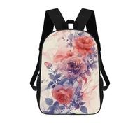 sinyumoney Roses Watercolor Mochila Escolar Infantil Impresa En 3D Mochila De Viaje De Alta Capacidad Bolsas Para Libros Mochila Infantil 17inch