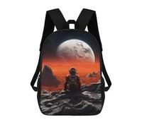 sinyumoney Rottweiler Puppy Sleeping Starry Night Mochila Escolar Educación Secundaria Ocio Mochila de Viaje para Adolescentes Niñas Niños Mujeres Hombres, Astronauta Space, 17"